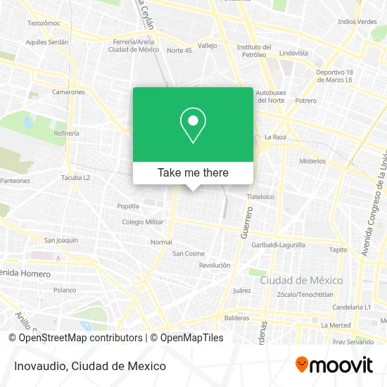 Inovaudio map