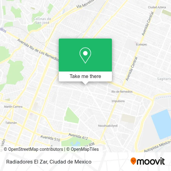 Radiadores El Zar map