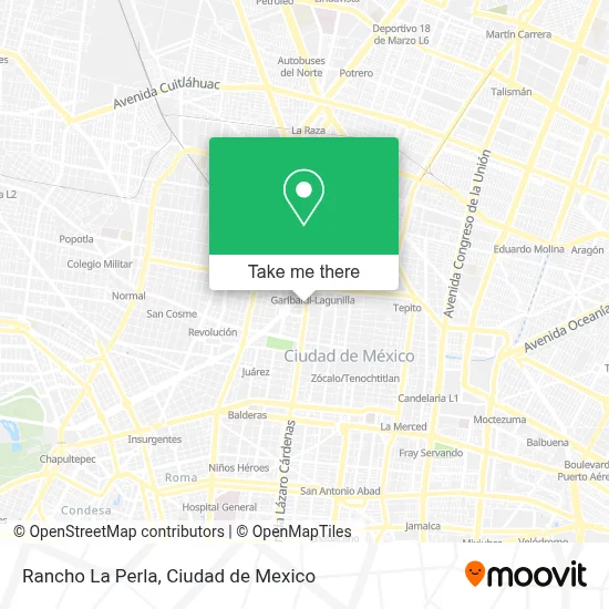 Rancho La Perla map