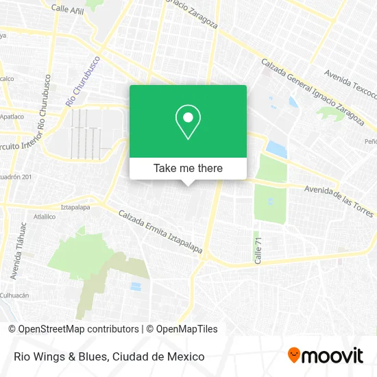 Rio Wings & Blues map