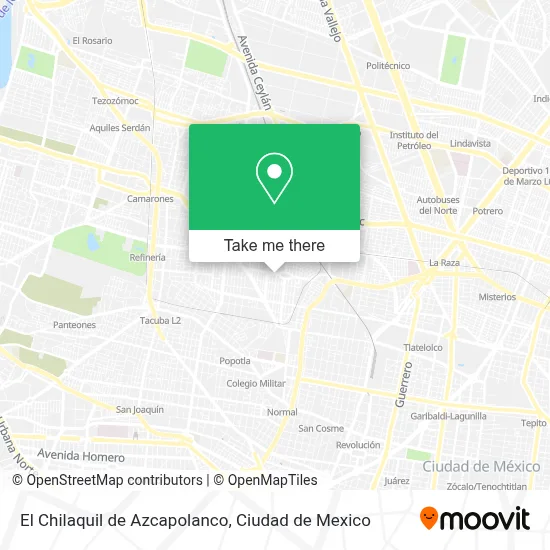 El Chilaquil de Azcapolanco map