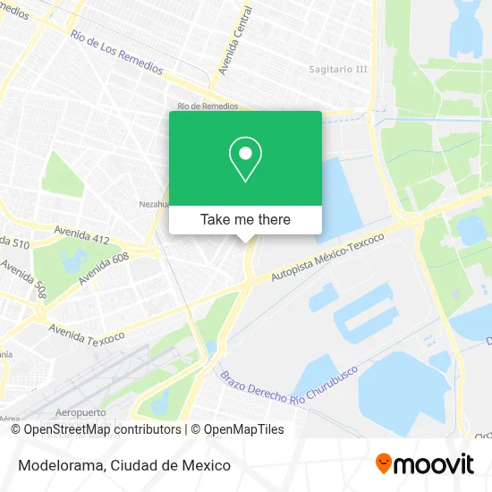 Modelorama map