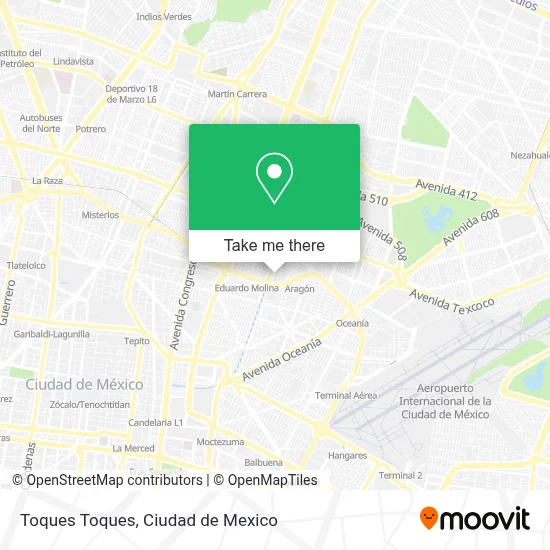 Toques Toques map
