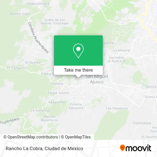 Rancho La Cobra map