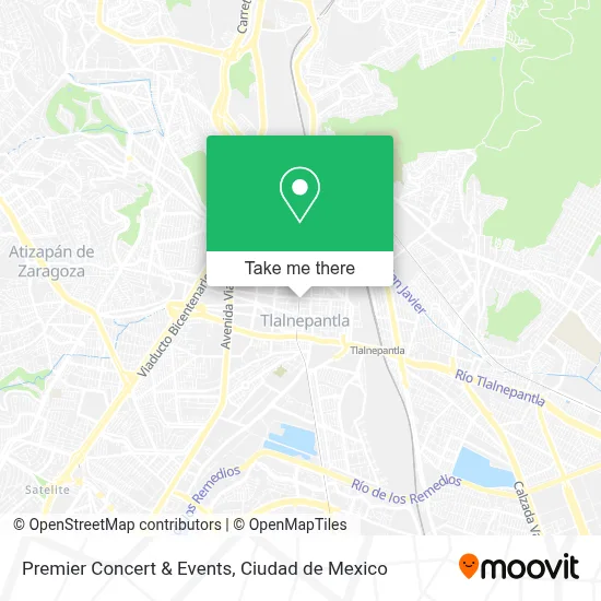 Premier Concert & Events map