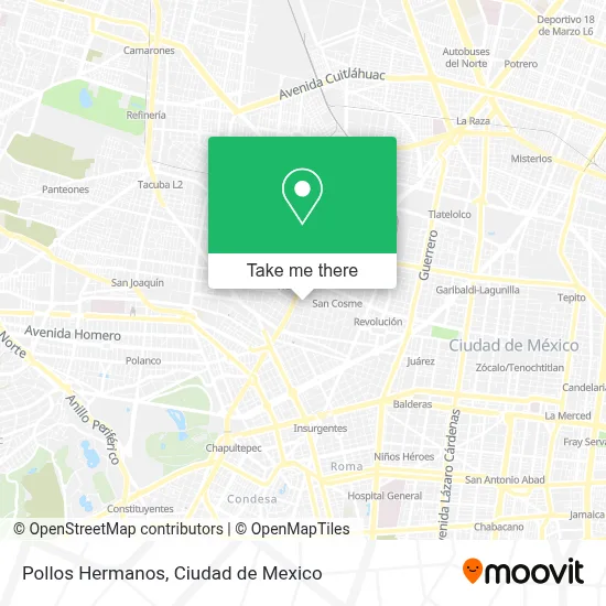 Pollos Hermanos map