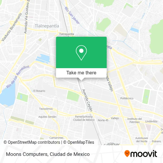 Moons Computers map