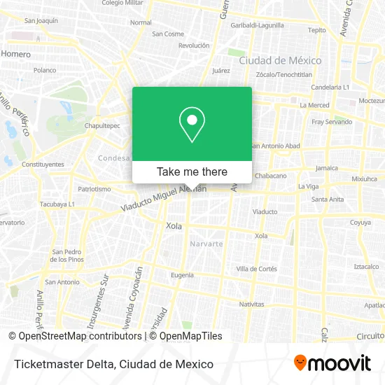 Ticketmaster Delta map