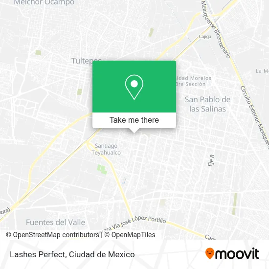 Lashes Perfect map
