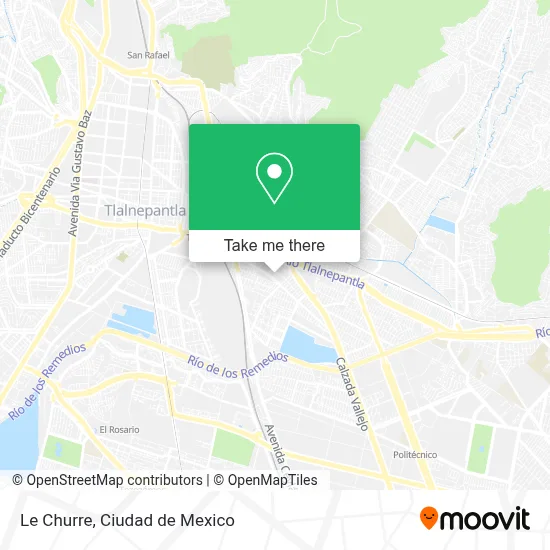 Le Churre map