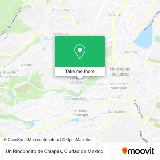 Un Rinconcito de Chiapas map