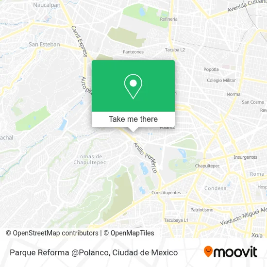 Parque Reforma @Polanco map
