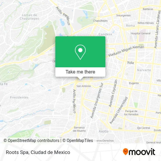 Roots Spa map
