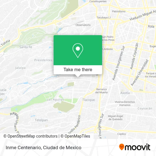 Inme Centenario map