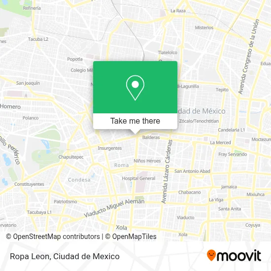 Ropa Leon map
