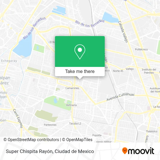 Super Chispita Rayón map