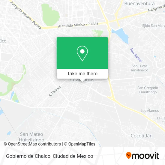 Gobierno de Chalco map