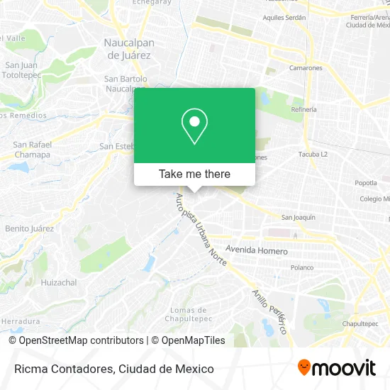 Ricma Contadores map