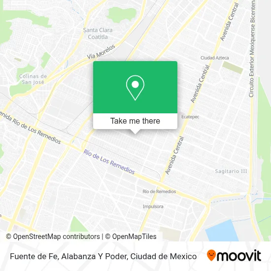 Fuente de Fe, Alabanza Y Poder map
