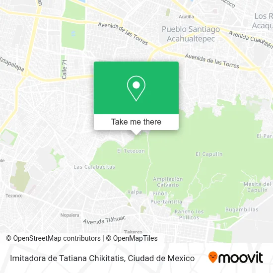 Imitadora de Tatiana Chikitatis map