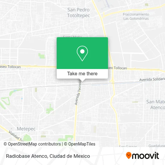 Radiobase Atenco map