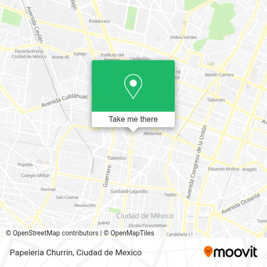 Papeleria Churrin map