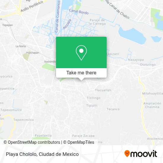 Playa Chololo map