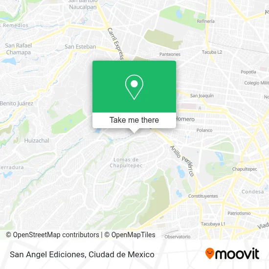 San Angel Ediciones map