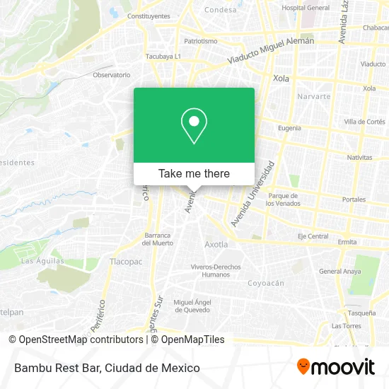 Bambu Rest Bar map