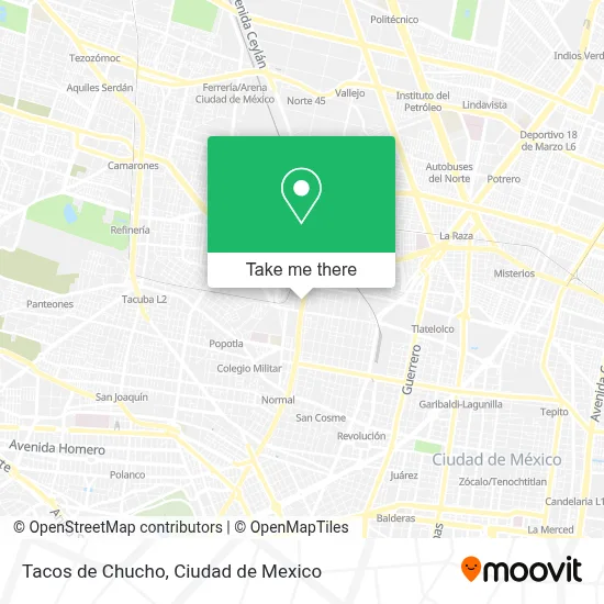 Tacos de Chucho map