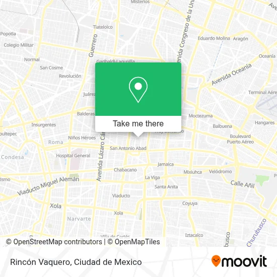 Rincón Vaquero map