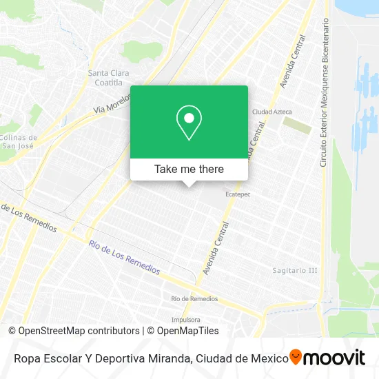 Ropa Escolar Y Deportiva Miranda map