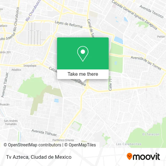 Tv Azteca map