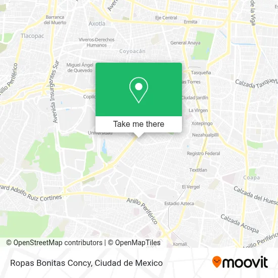 Ropas Bonitas Concy map