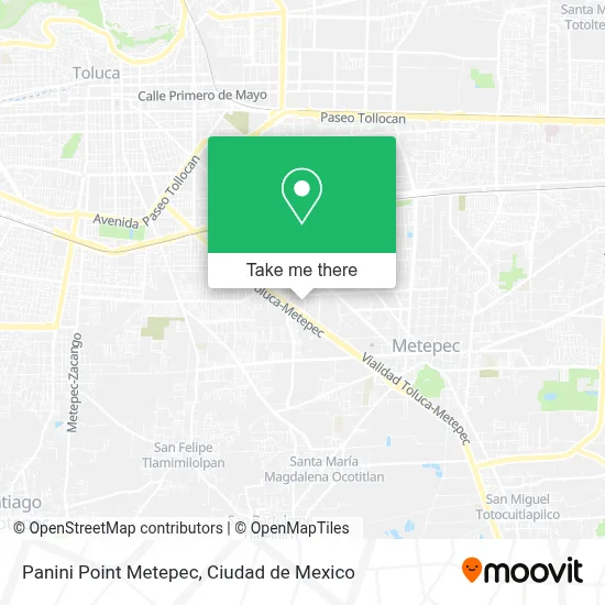 Panini Point Metepec map