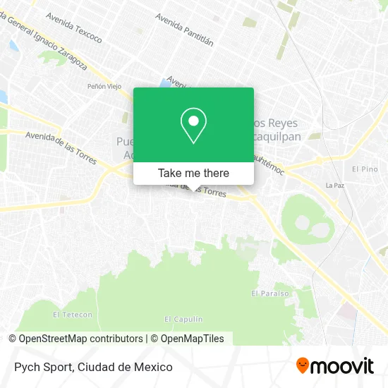 Pych Sport map