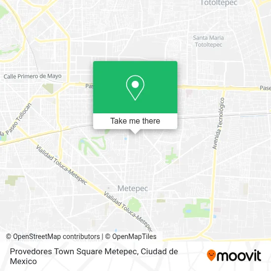 Provedores Town Square Metepec map
