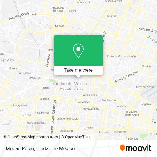 Modas Rocio map