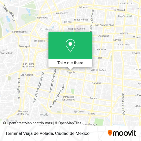 Terminal Viaja de Volada map