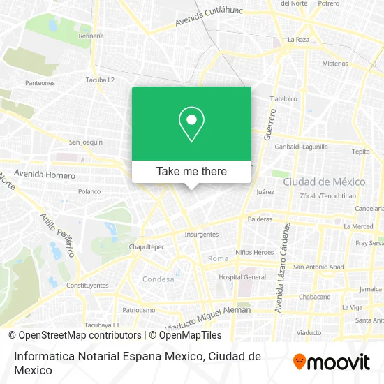 Informatica Notarial Espana Mexico map
