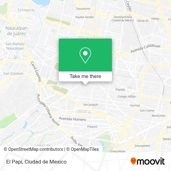 El Papi map