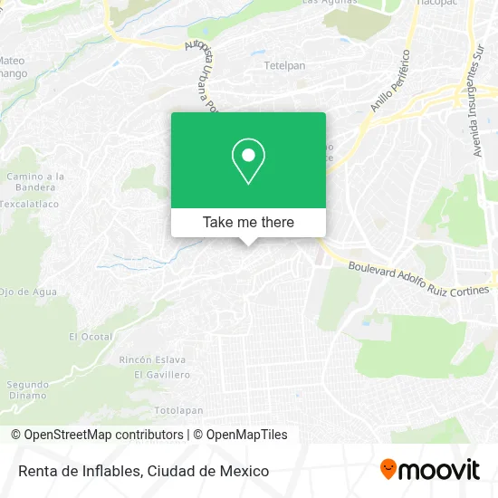 Renta de Inflables map