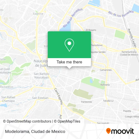 Modelorama map