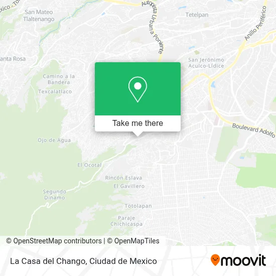 La Casa del Chango map