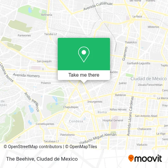 La Colmena map