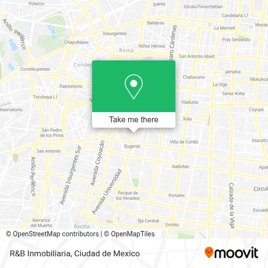 R&B Inmobiliaria map