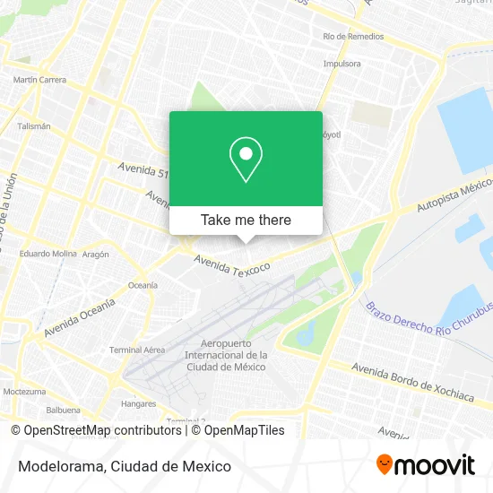 Modelorama map