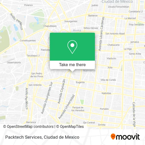 Packtech Services map