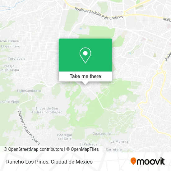 Rancho Los Pinos map