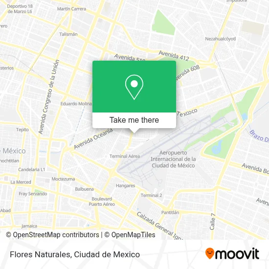 Flores Naturales map